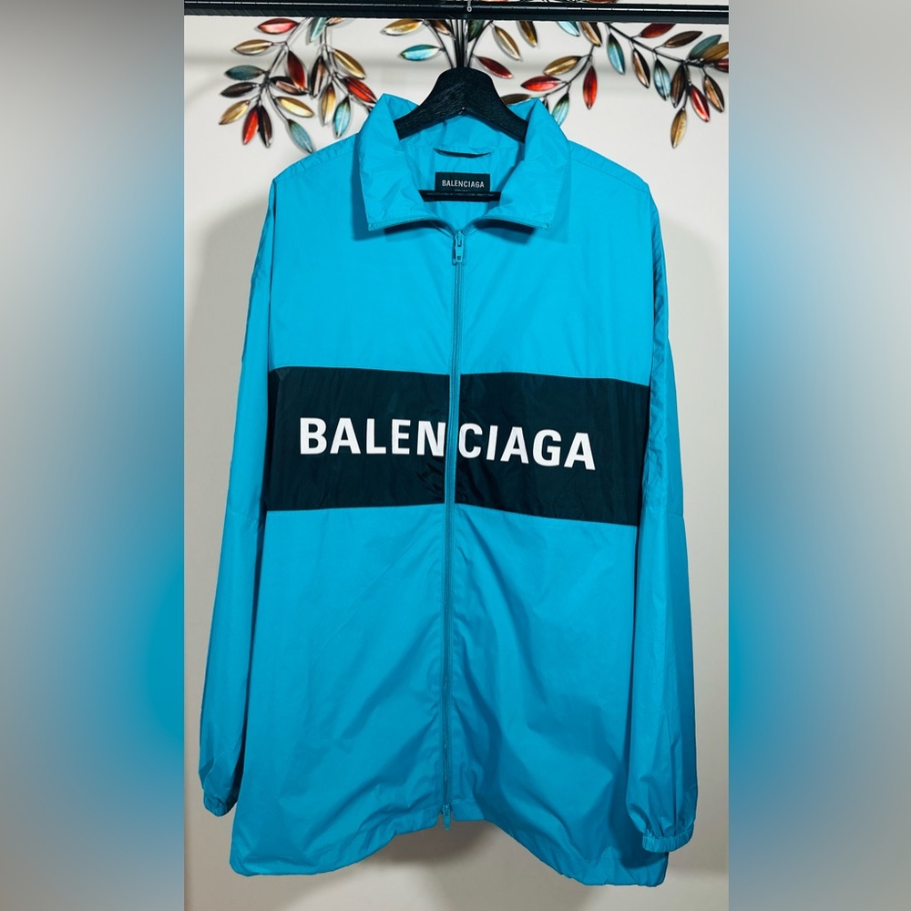 Balenciaga Blue and Black Performance Jacket